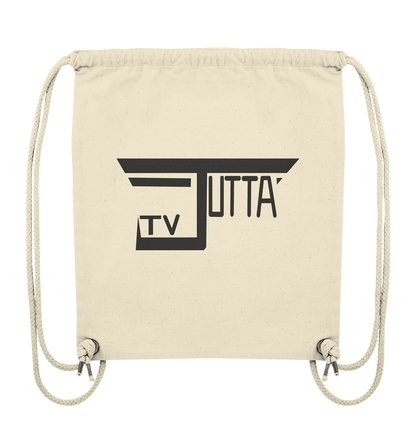 Jutta_tv Schriftzug - Organic Gym-Bag