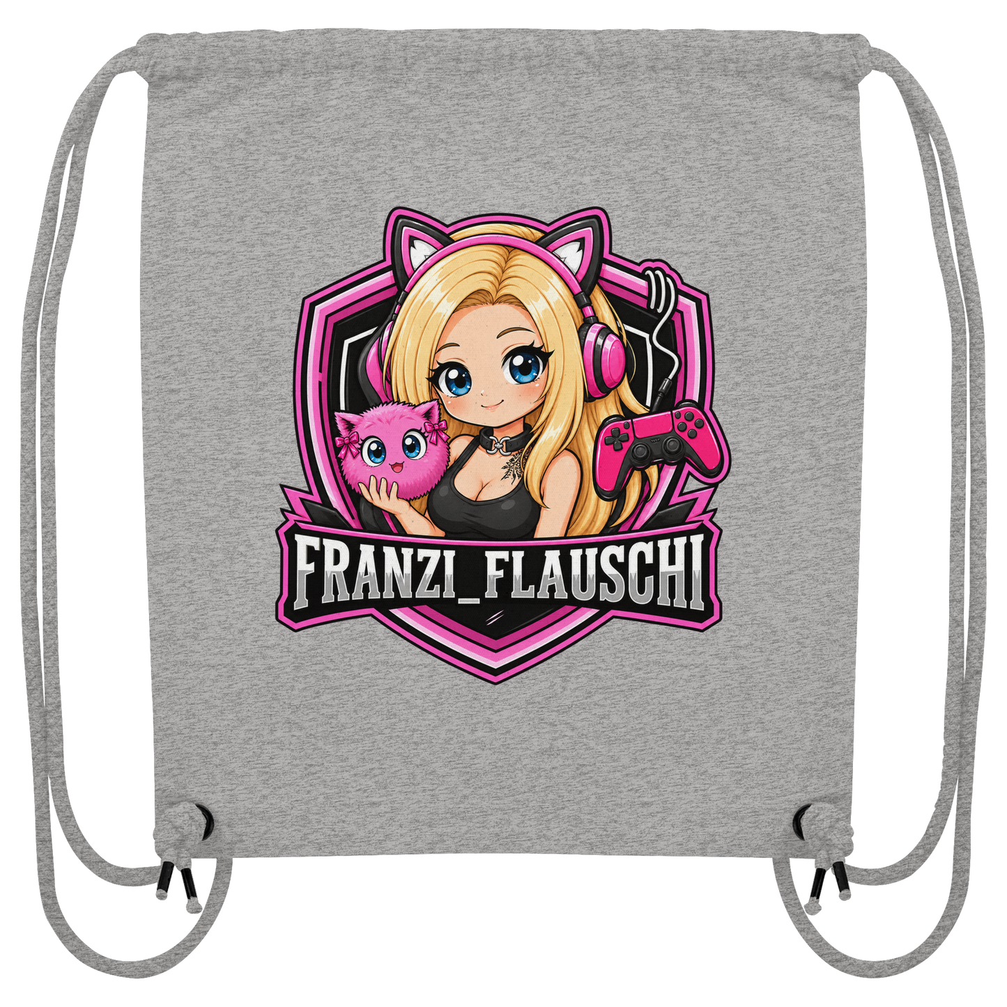 Franzi_Flauschi Logo - Organic Gym-Bag