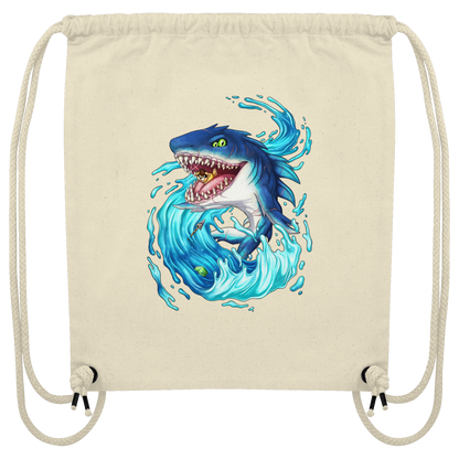 LupiArts Megalodon Hungering - Organic Gym-Bag
