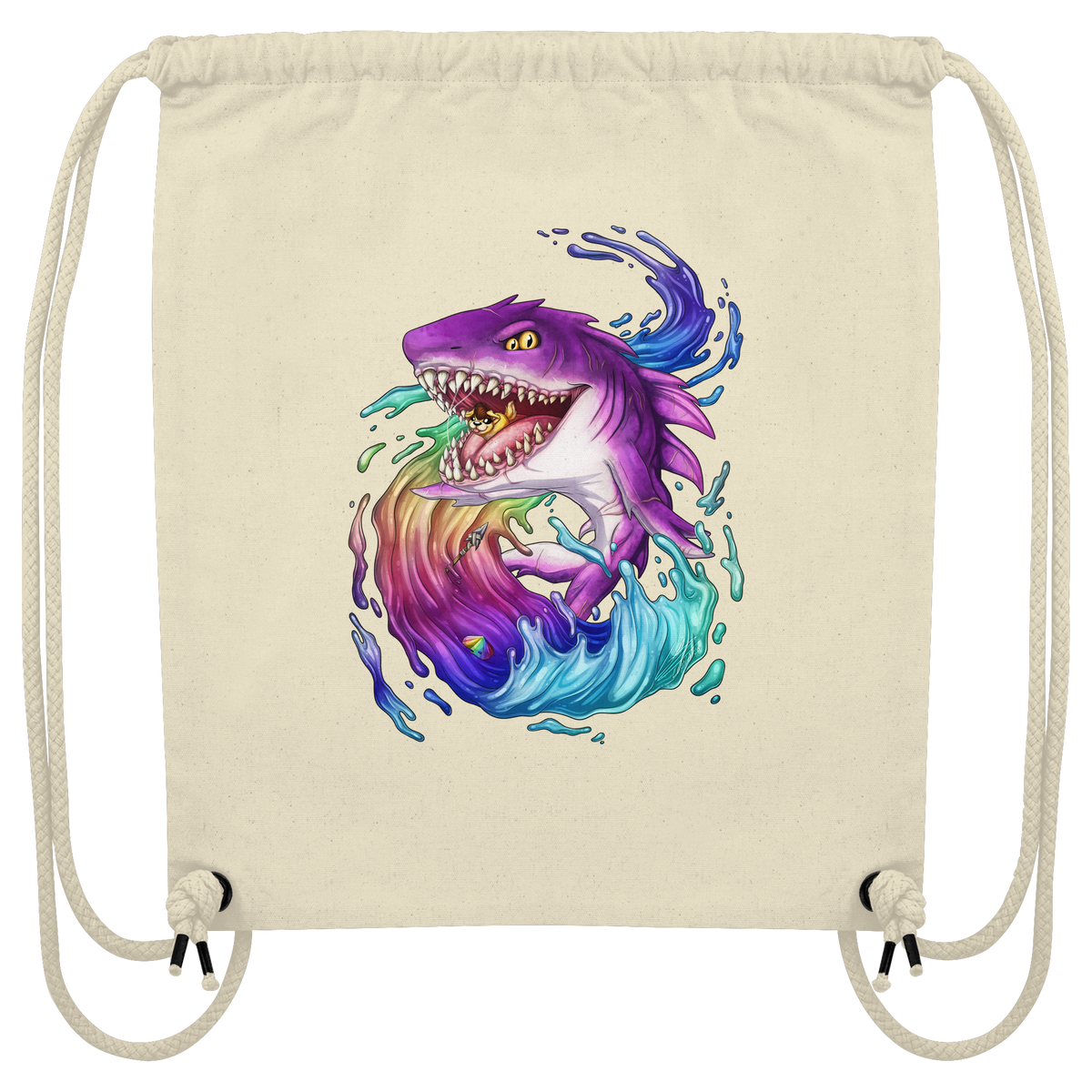 LupiArts Megalodon Crested - Organic Gym-Bag