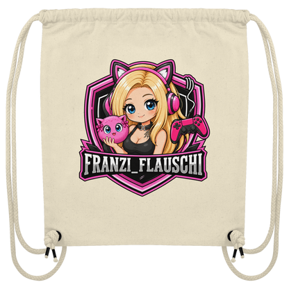 Franzi_Flauschi Logo - Organic Gym-Bag