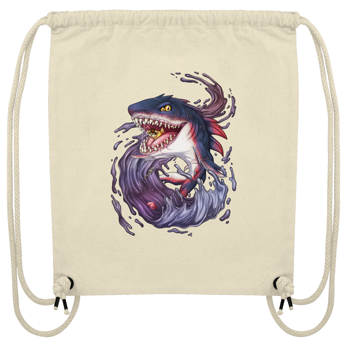 LupiArts Megalodon Redmaw - Organic Gym-Bag