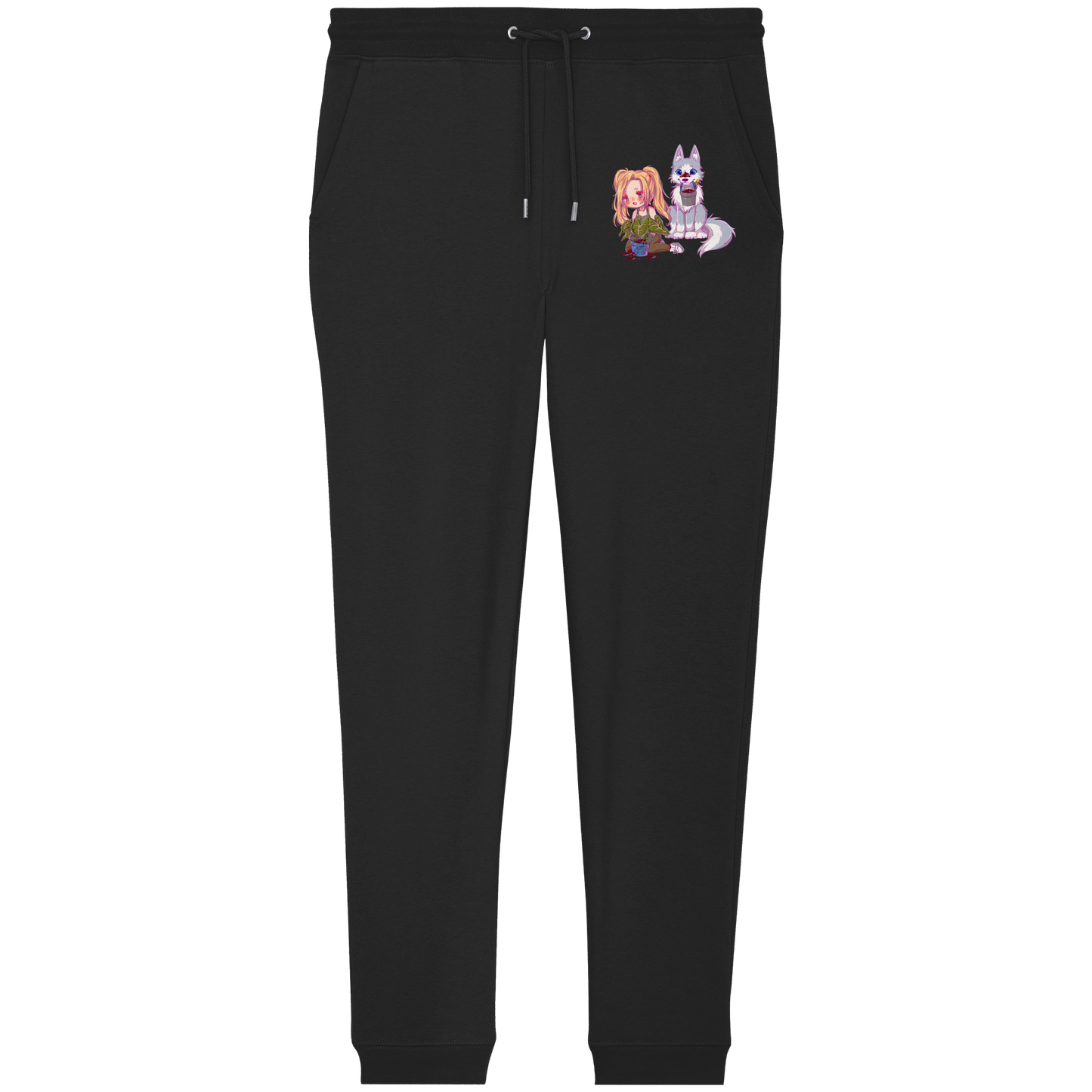 StaceyLucia Wolf Chibi - Organic Jogger Pants