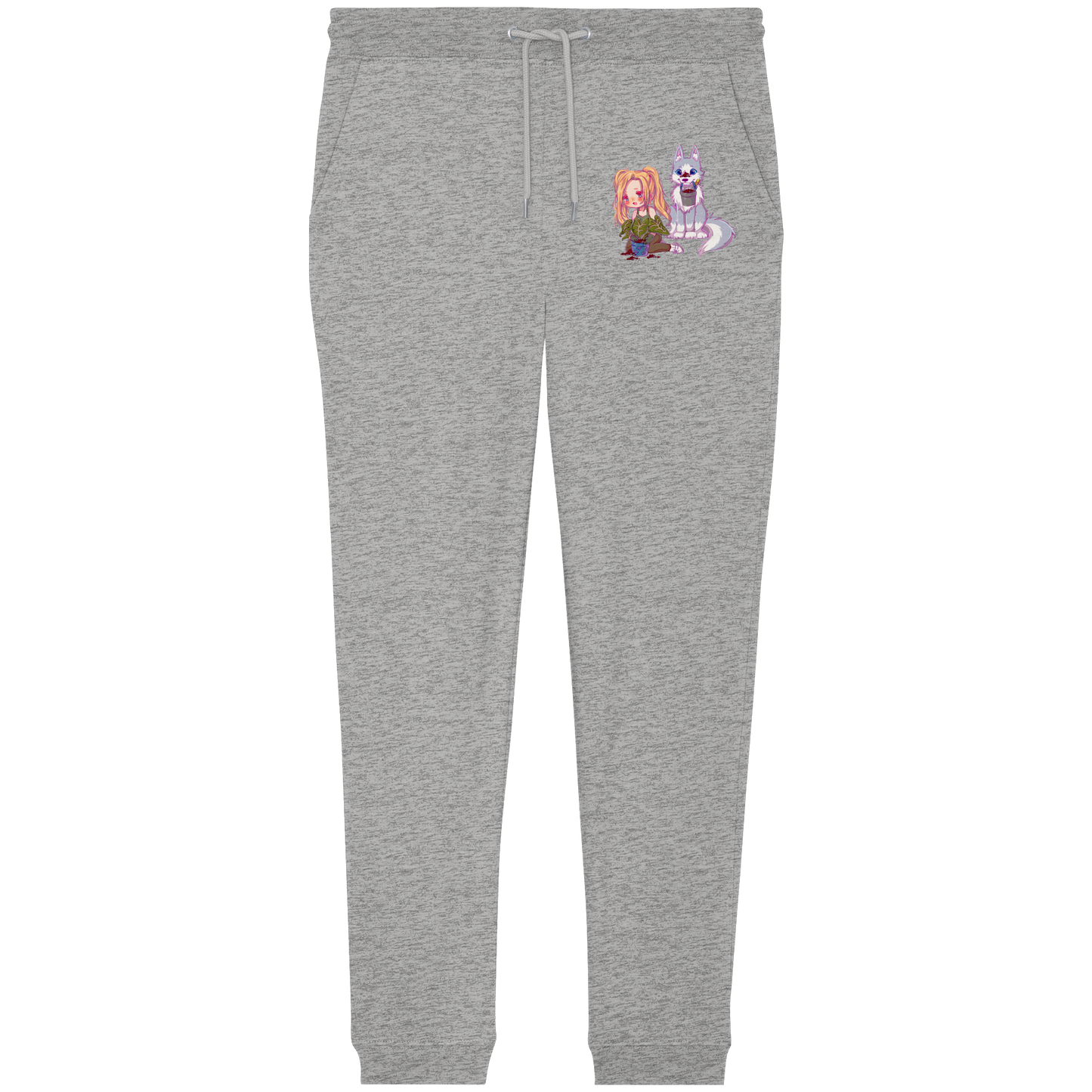 StaceyLucia Wolf Chibi - Organic Jogger Pants
