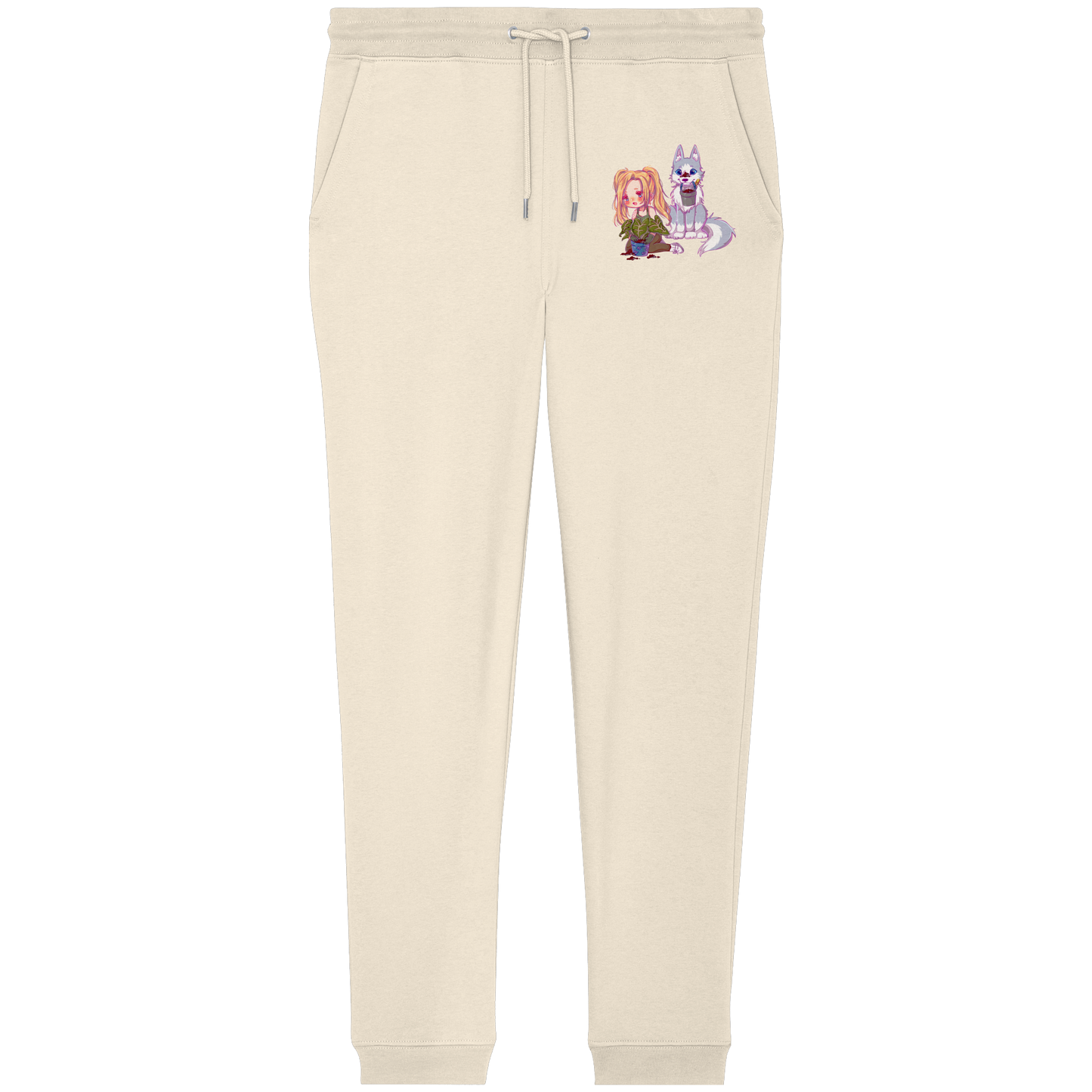 StaceyLucia Wolf Chibi - Organic Jogger Pants