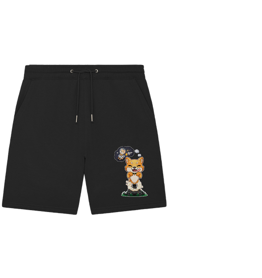 FeineKatze Shiba Astronaut - Organic Jogger Shorts