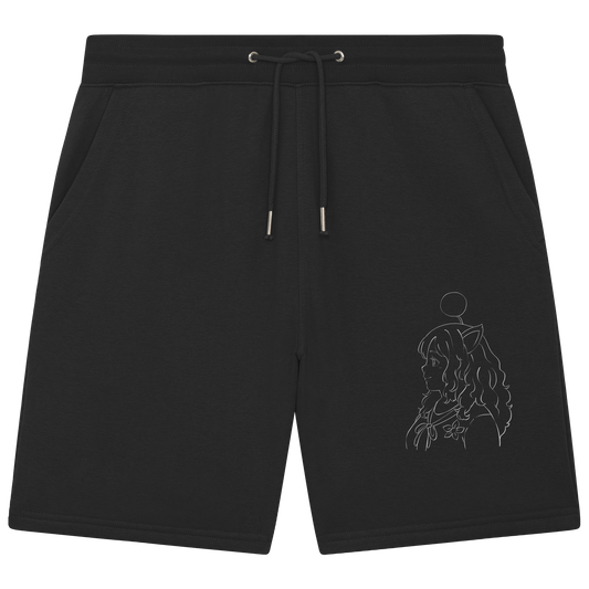 Miss_Moogle Logo Outline - Organic Jogger Shorts