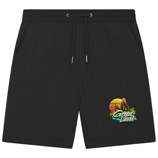 Greenislandndrp Logo - Organic Jogger Shorts