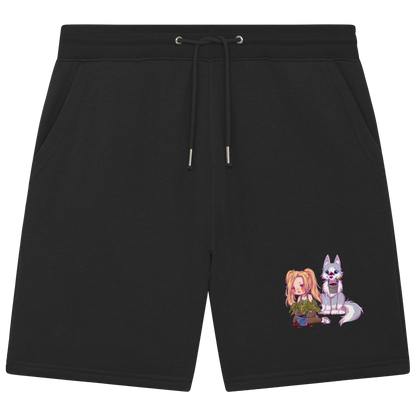 StaceyLucia Wolf Chibi - Organic Jogger Shorts