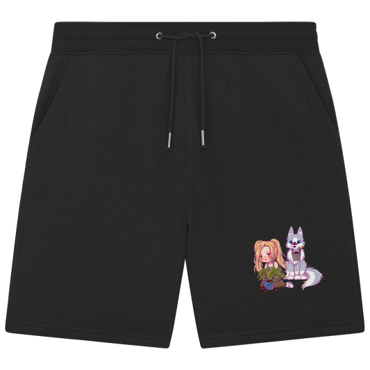 StaceyLucia Wolf Chibi - Organic Jogger Shorts