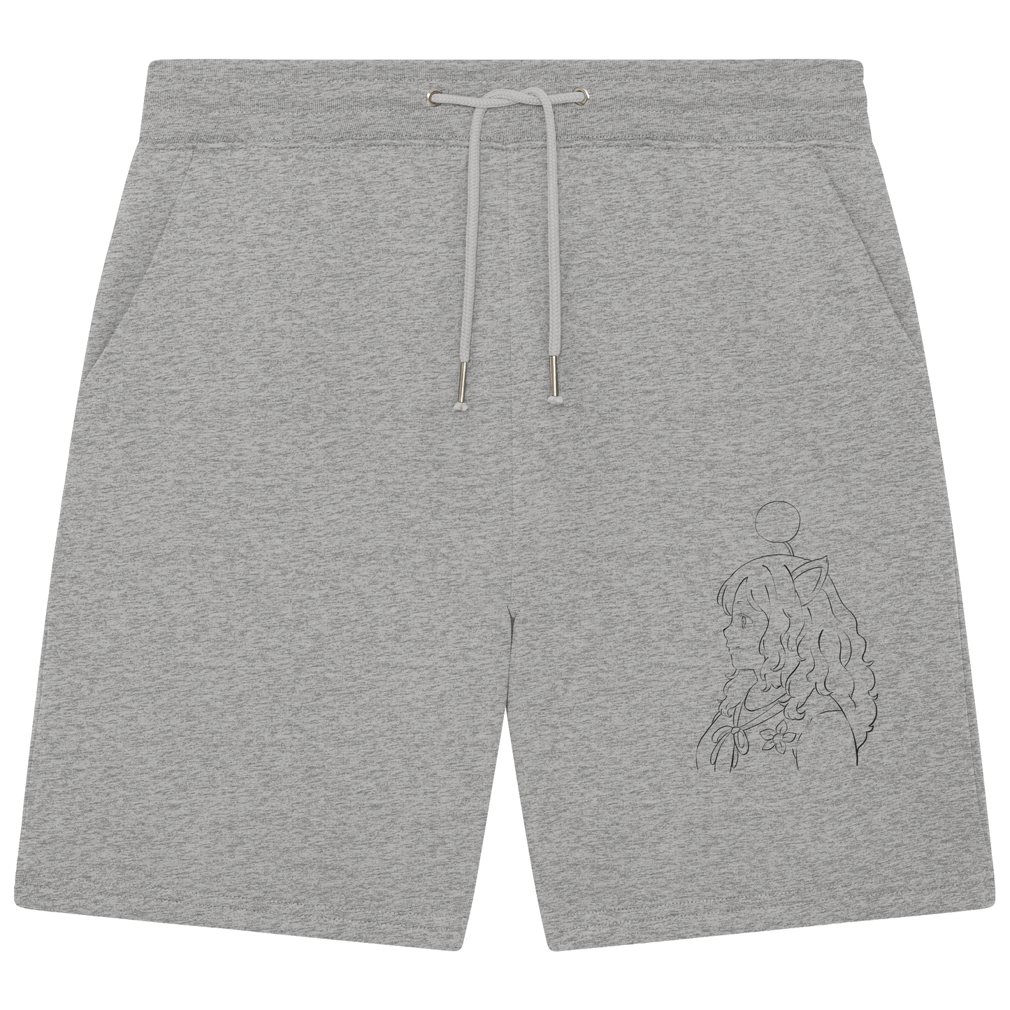 Miss_Moogle Logo Outline - Organic Jogger Shorts