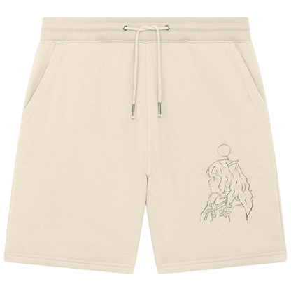 Miss_Moogle Logo Outline - Organic Jogger Shorts