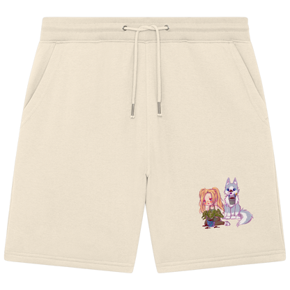 StaceyLucia Wolf Chibi - Organic Jogger Shorts