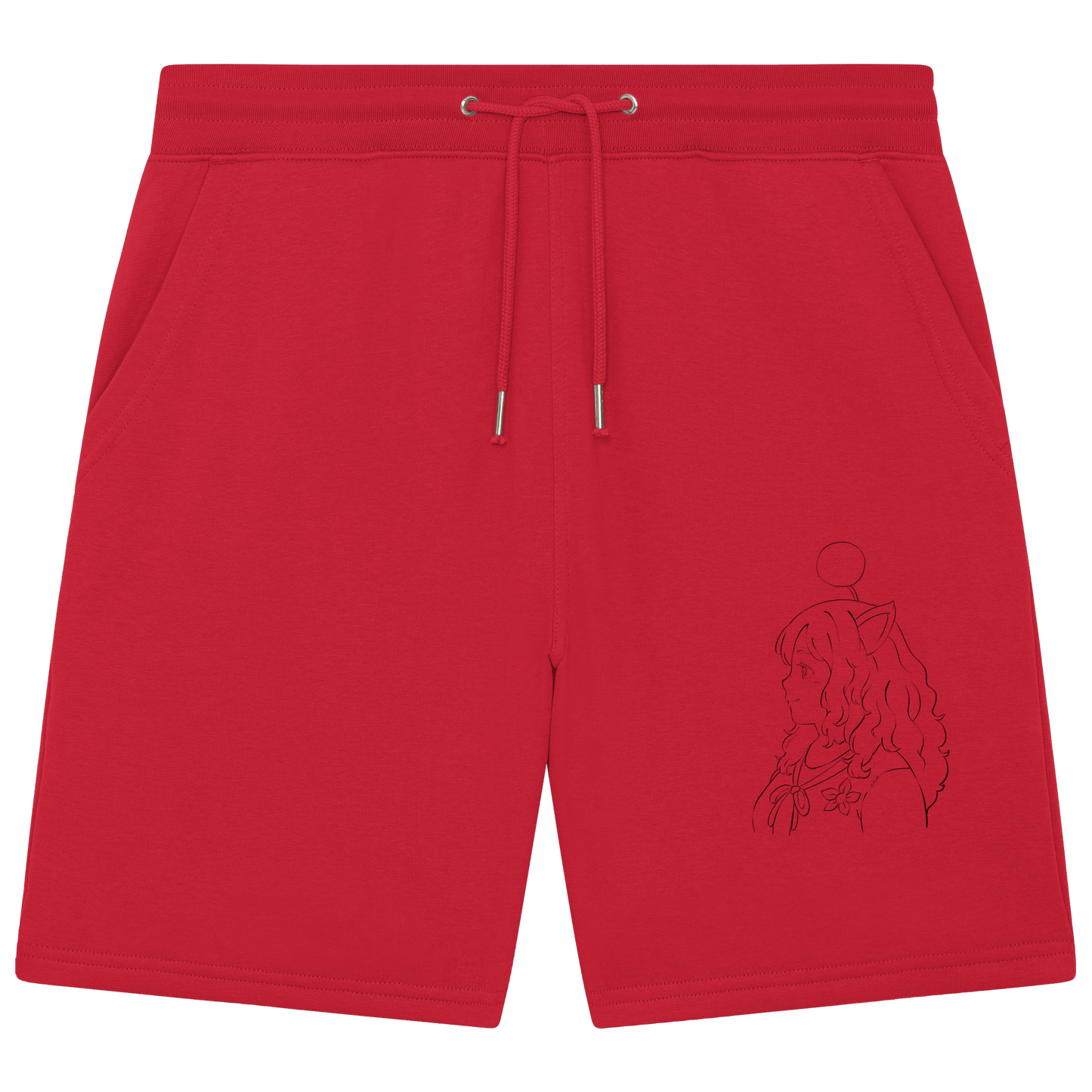 Miss_Moogle Logo Outline - Organic Jogger Shorts