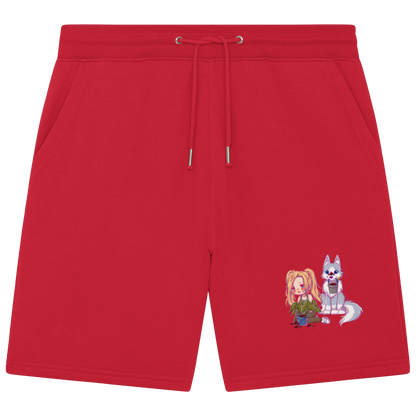StaceyLucia Wolf Chibi - Organic Jogger Shorts