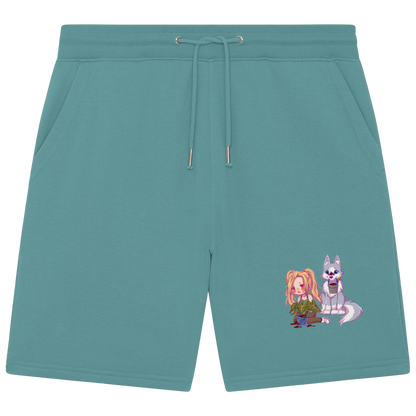 StaceyLucia Wolf Chibi - Organic Jogger Shorts
