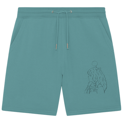 Miss_Moogle Logo Outline - Organic Jogger Shorts