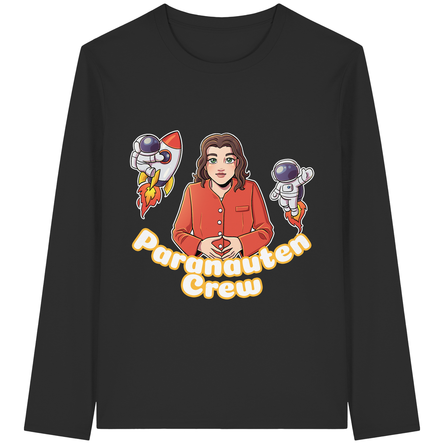 kairPARAvell Paranauten Crew - Organic Longsleeve T-Shirt (Frontprint)