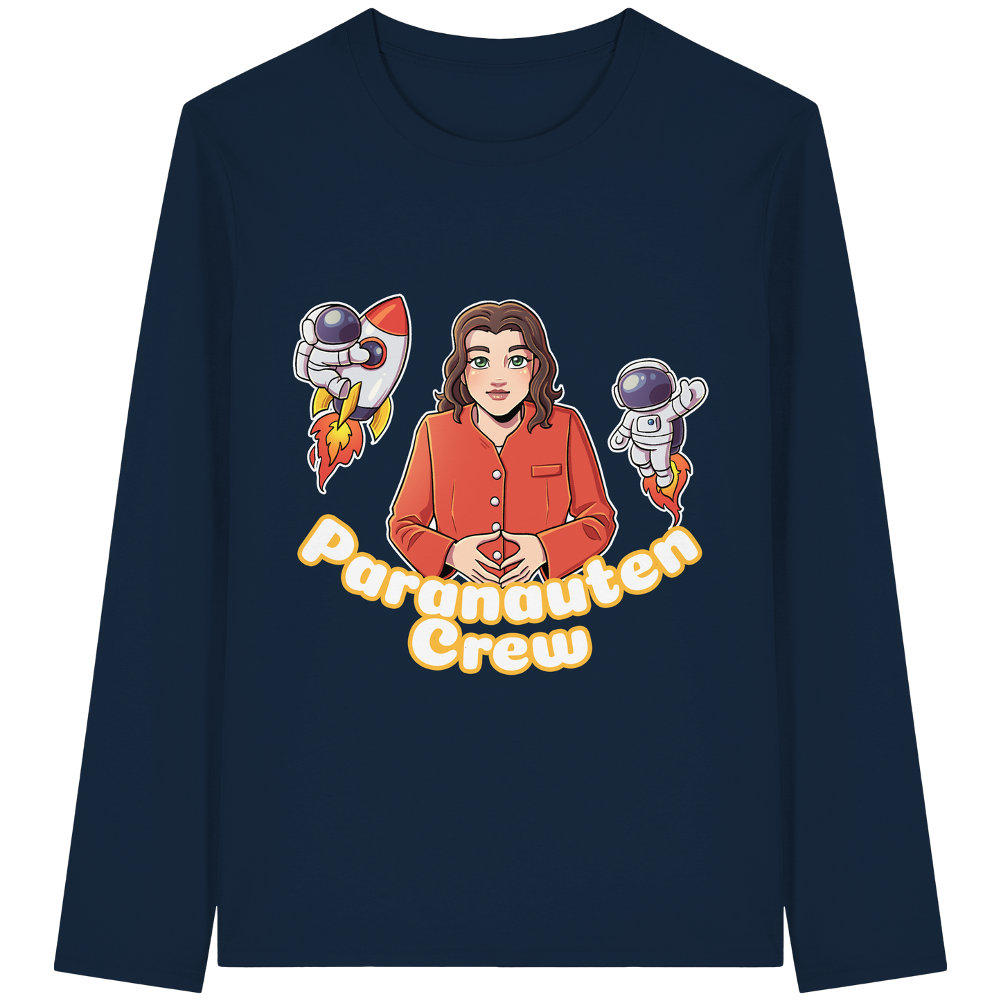 kairPARAvell Paranauten Crew - Organic Longsleeve T-Shirt (Frontprint)