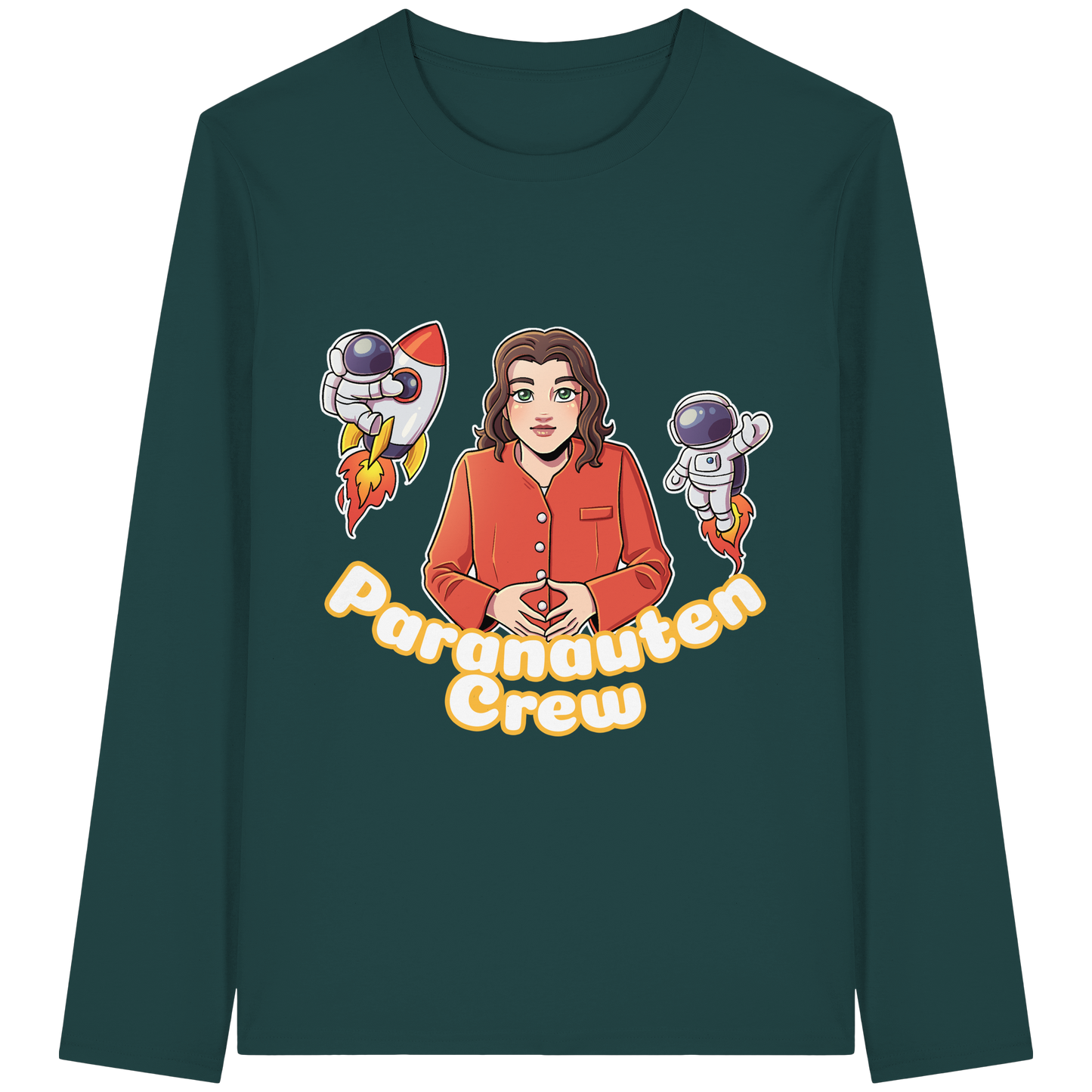 kairPARAvell Paranauten Crew - Organic Longsleeve T-Shirt (Frontprint)