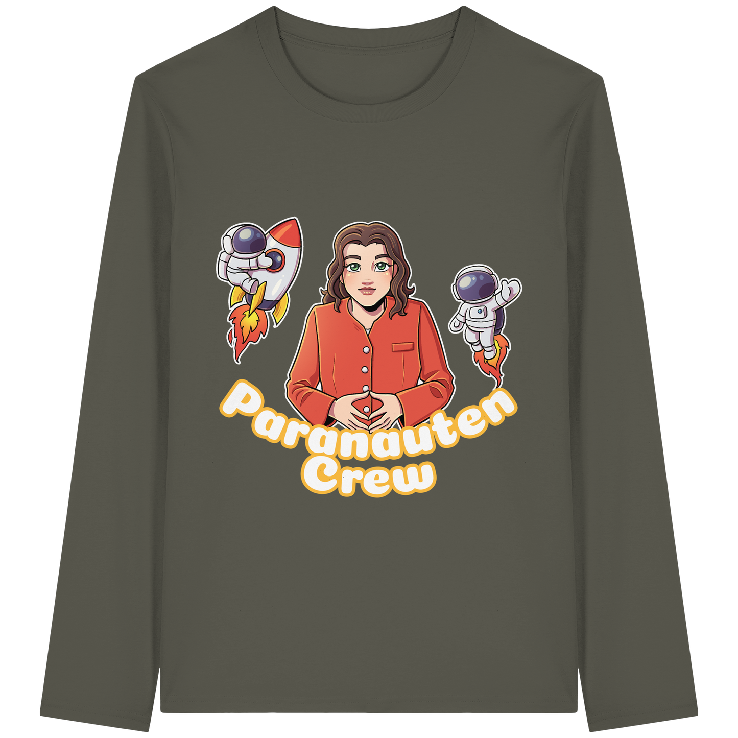 kairPARAvell Paranauten Crew - Organic Longsleeve T-Shirt (Frontprint)