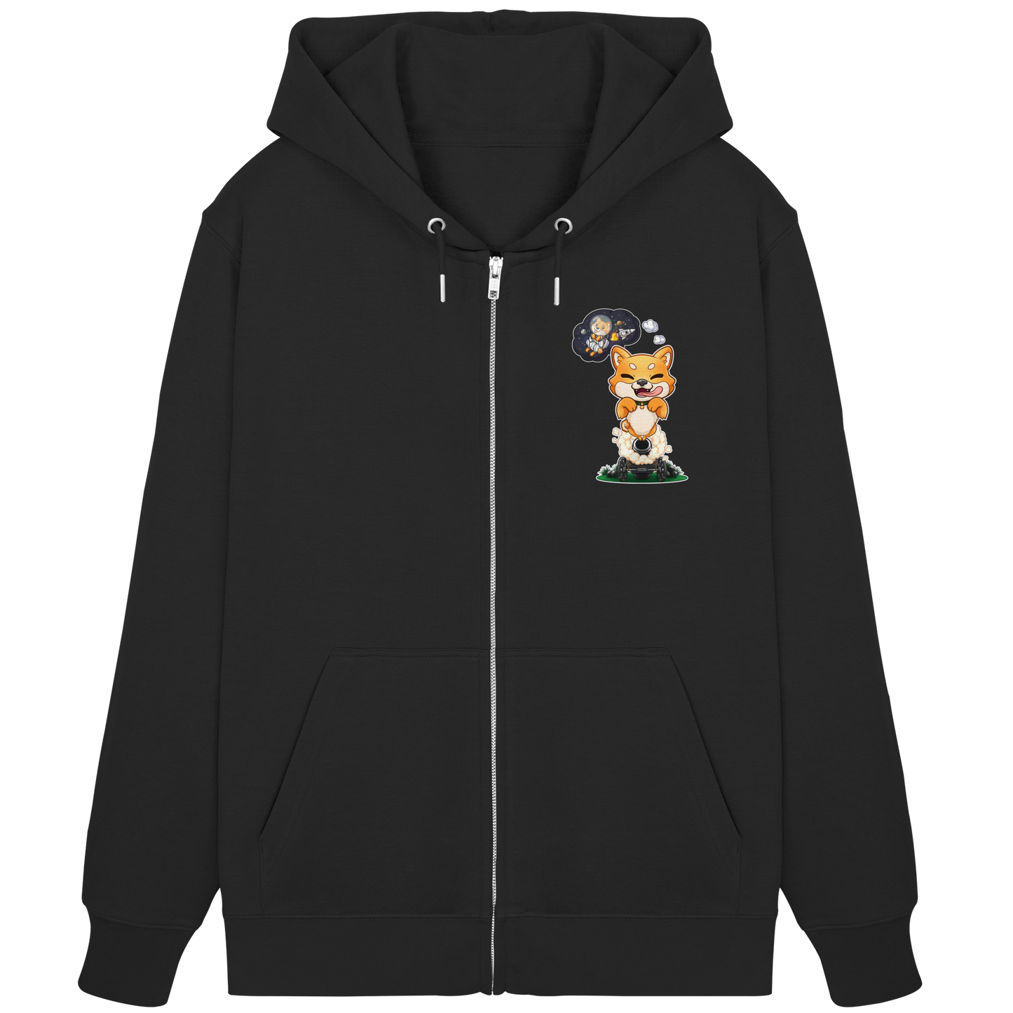 FeineKatze Shiba Astronaut - Organic Zipper