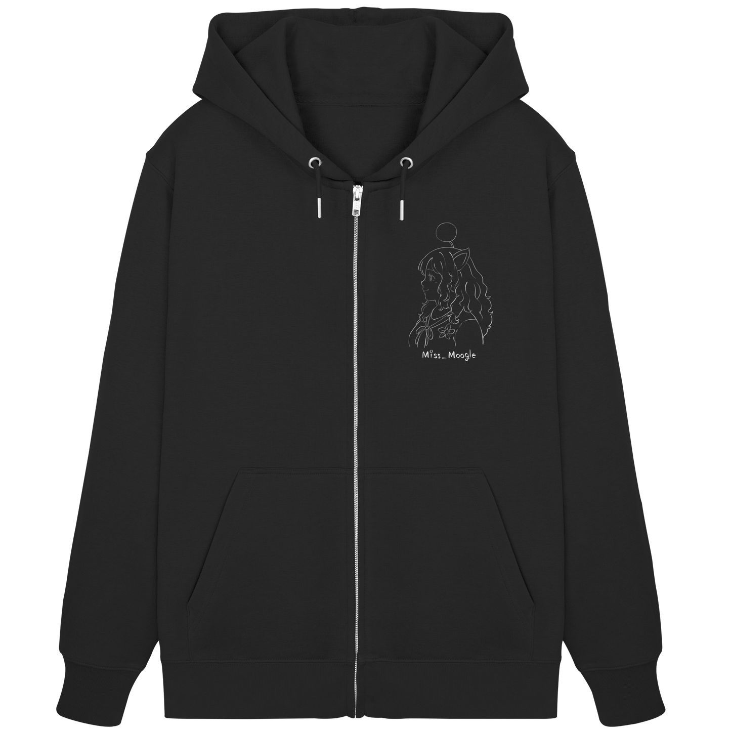 Miss_Moogle Logo Sign - Organic Zipper