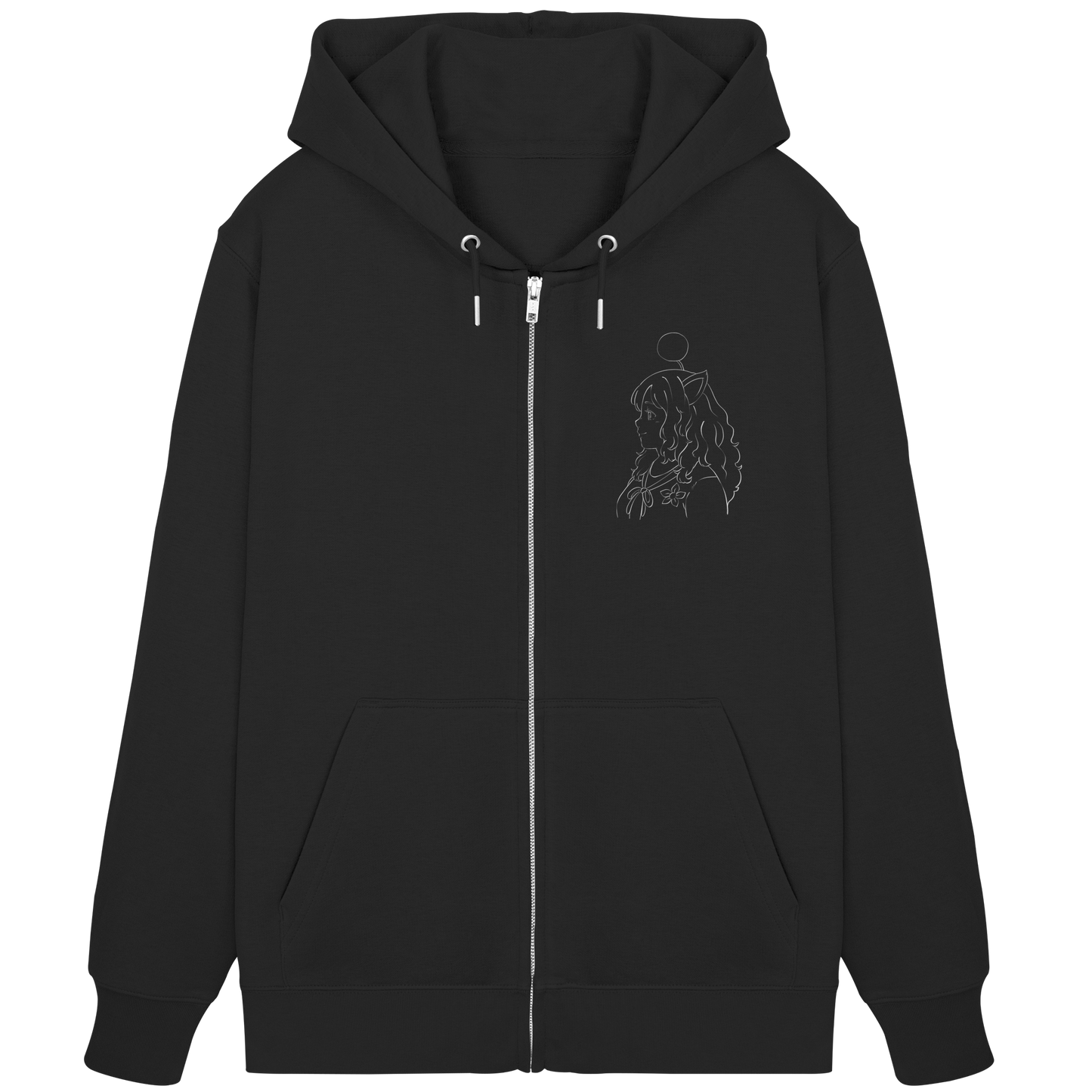 Miss_Moogle Logo Outline - Organic Zipper