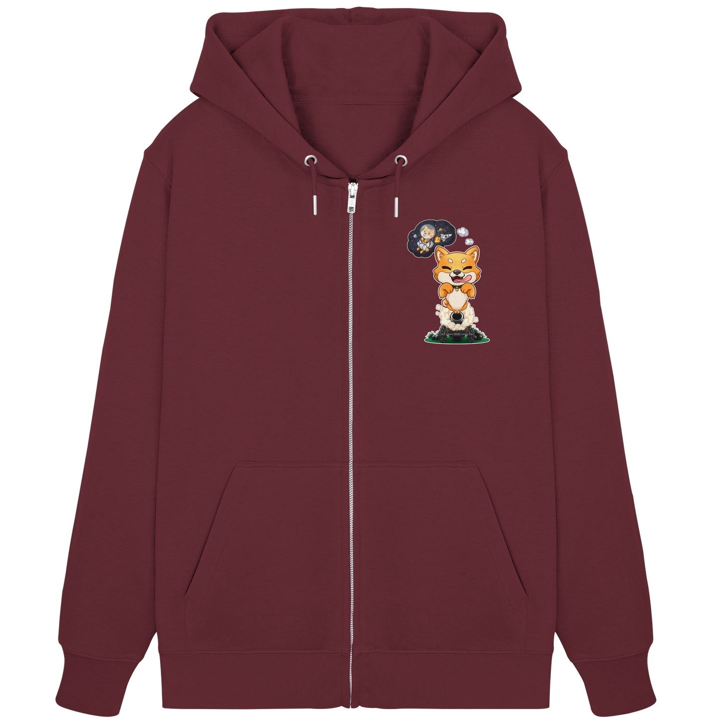 FeineKatze Shiba Astronaut - Organic Zipper
