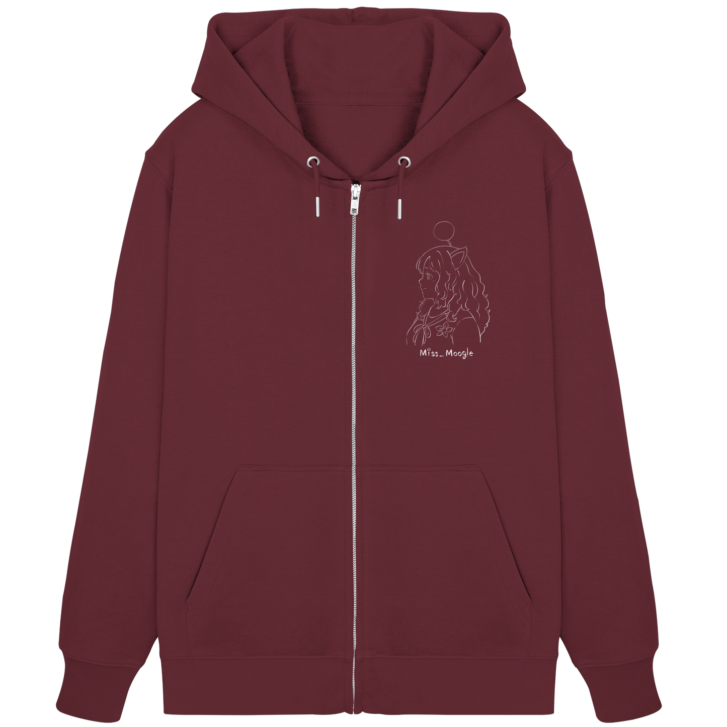 Miss_Moogle Logo Sign - Organic Zipper