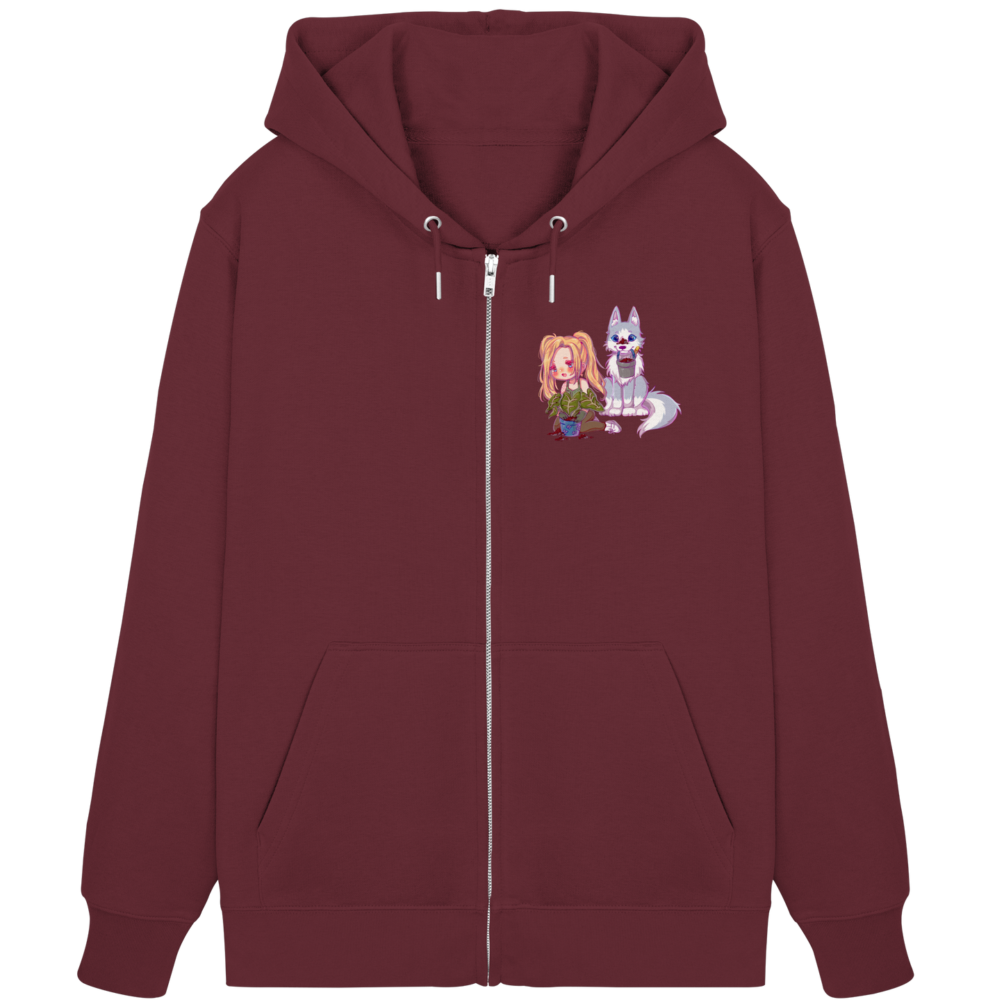 StaceyLucia Wolf Chibi - Organic Zipper