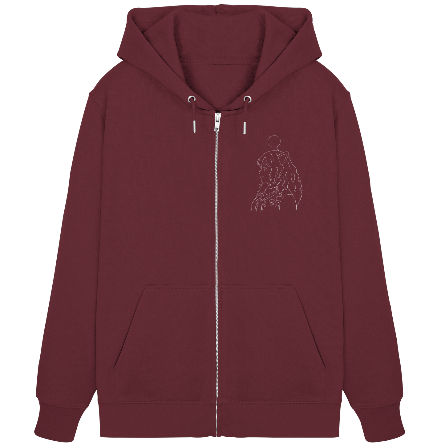 Miss_Moogle Logo Outline - Organic Zipper