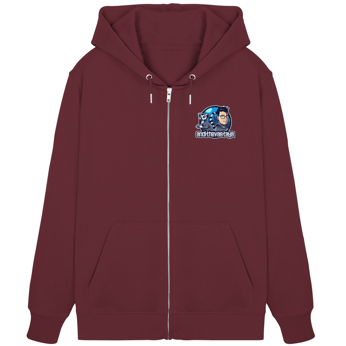 AndiDerLemur Logo - Organic Zipper