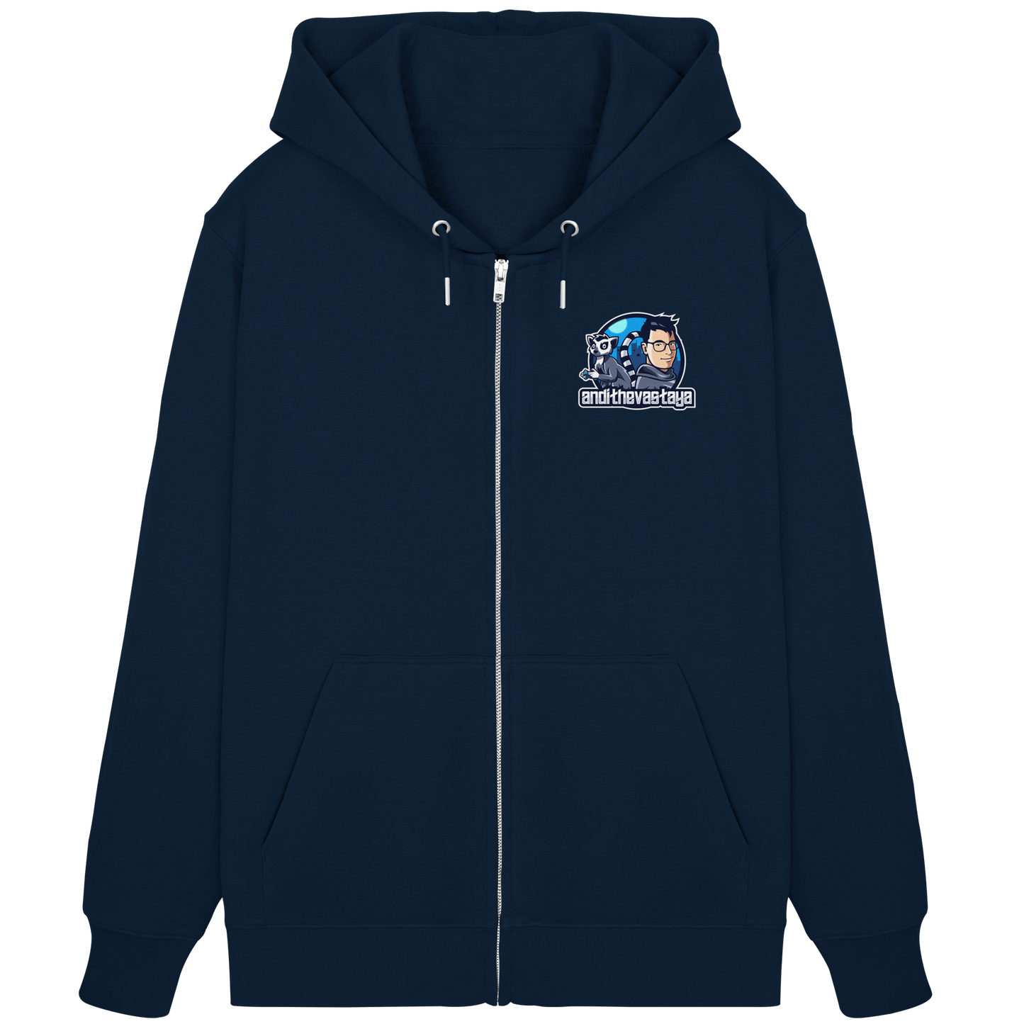 AndiDerLemur Logo - Organic Zipper