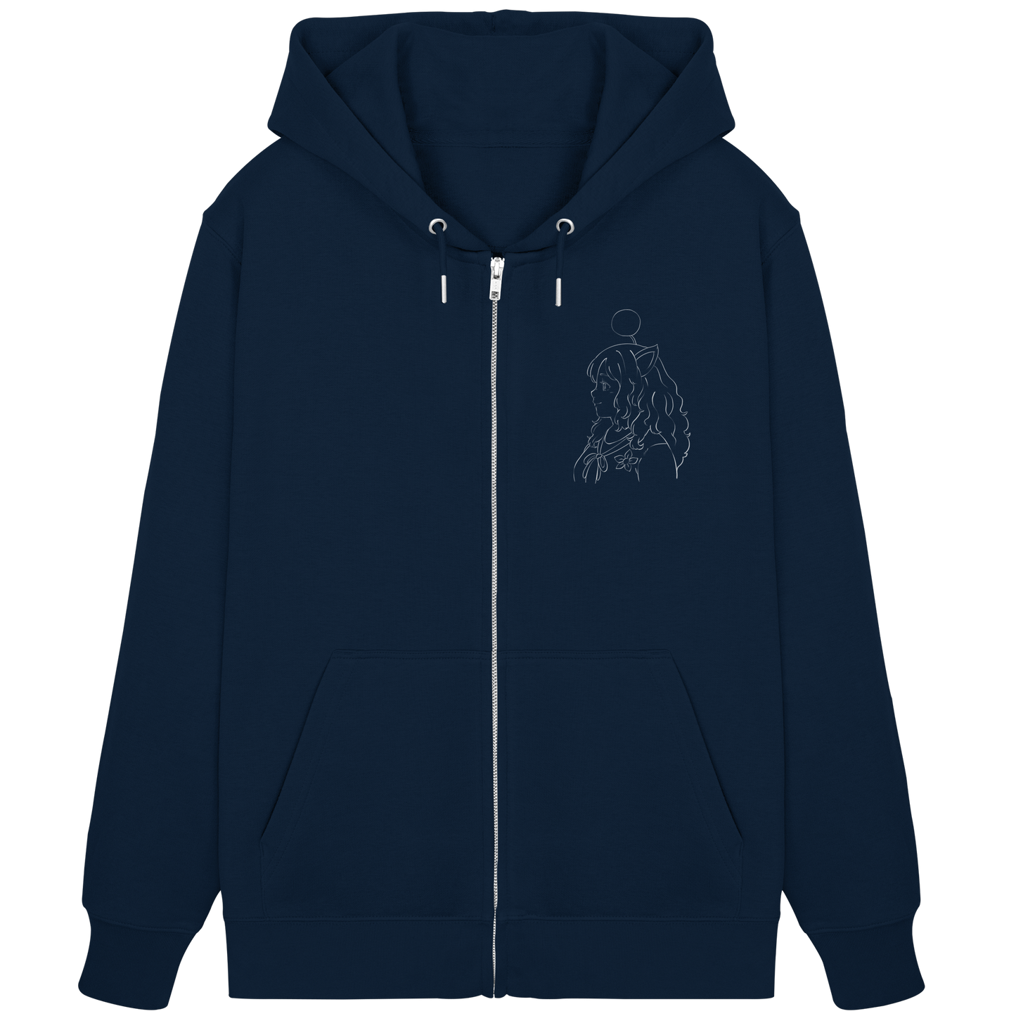Miss_Moogle Logo Outline - Organic Zipper