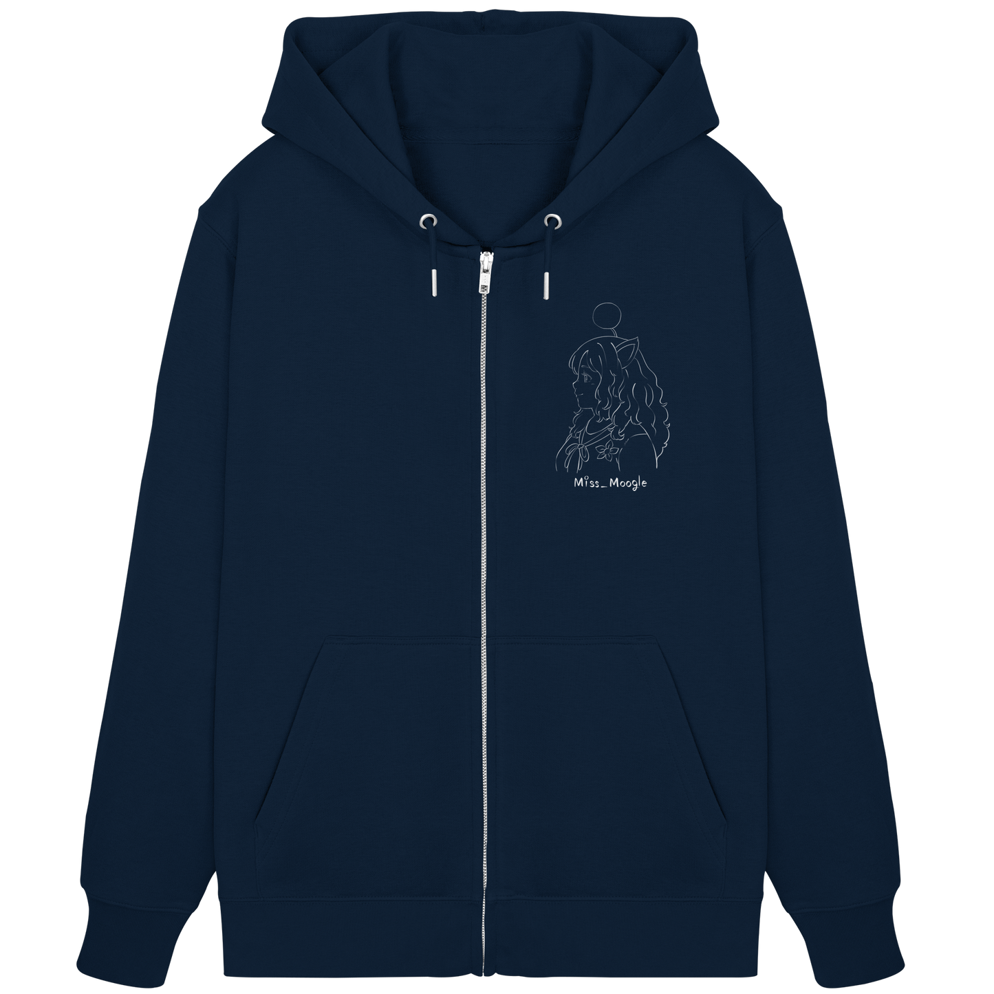 Miss_Moogle Logo Sign - Organic Zipper