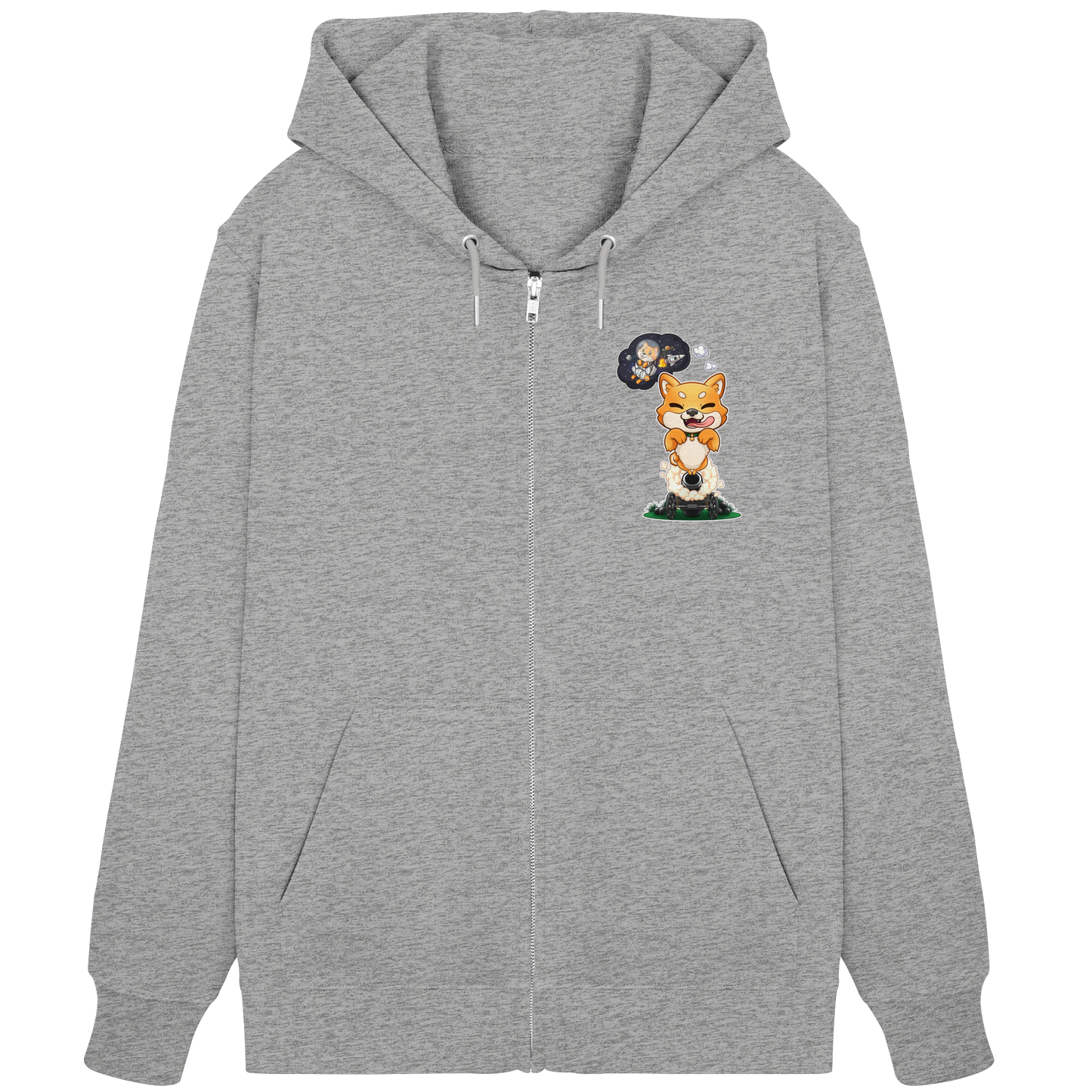 FeineKatze Shiba Astronaut - Organic Zipper