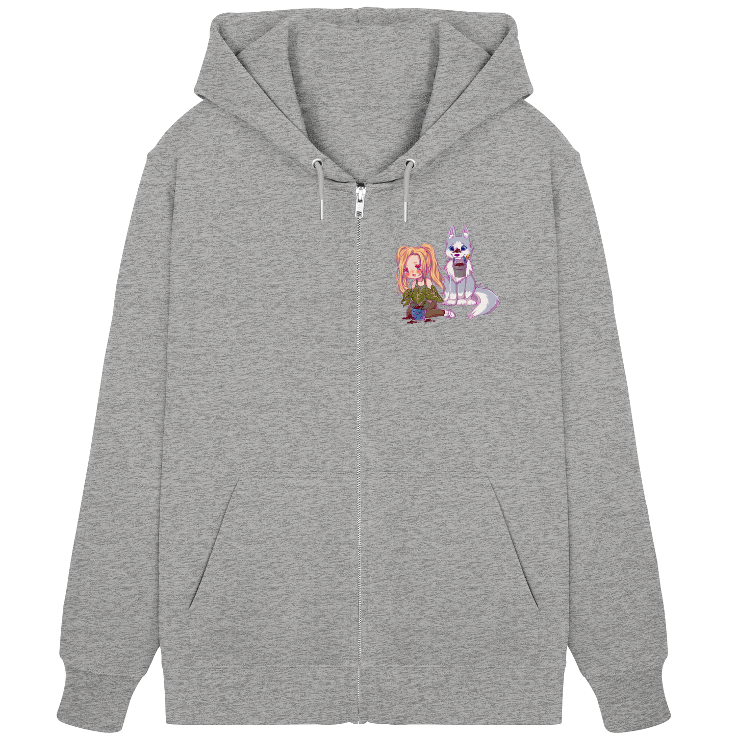 StaceyLucia Wolf Chibi - Organic Zipper