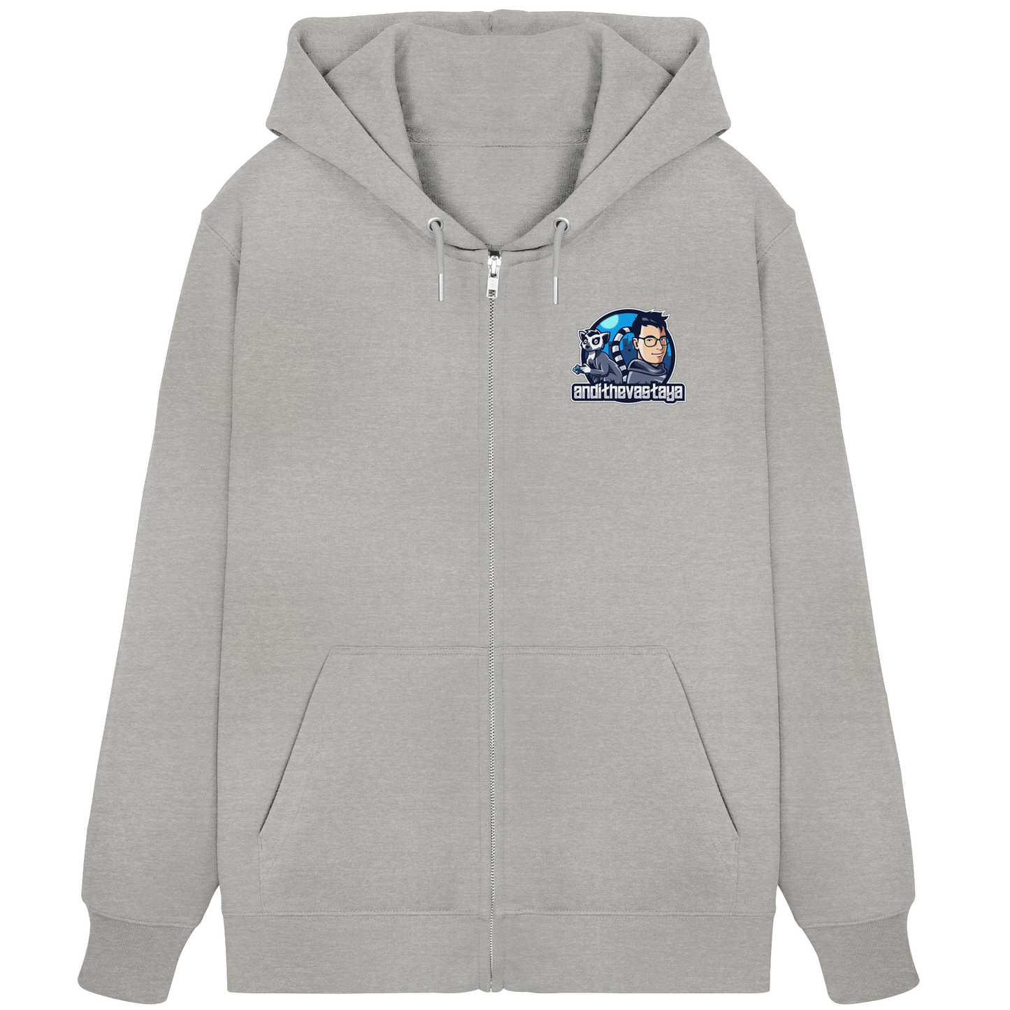 AndiDerLemur Logo - Organic Zipper