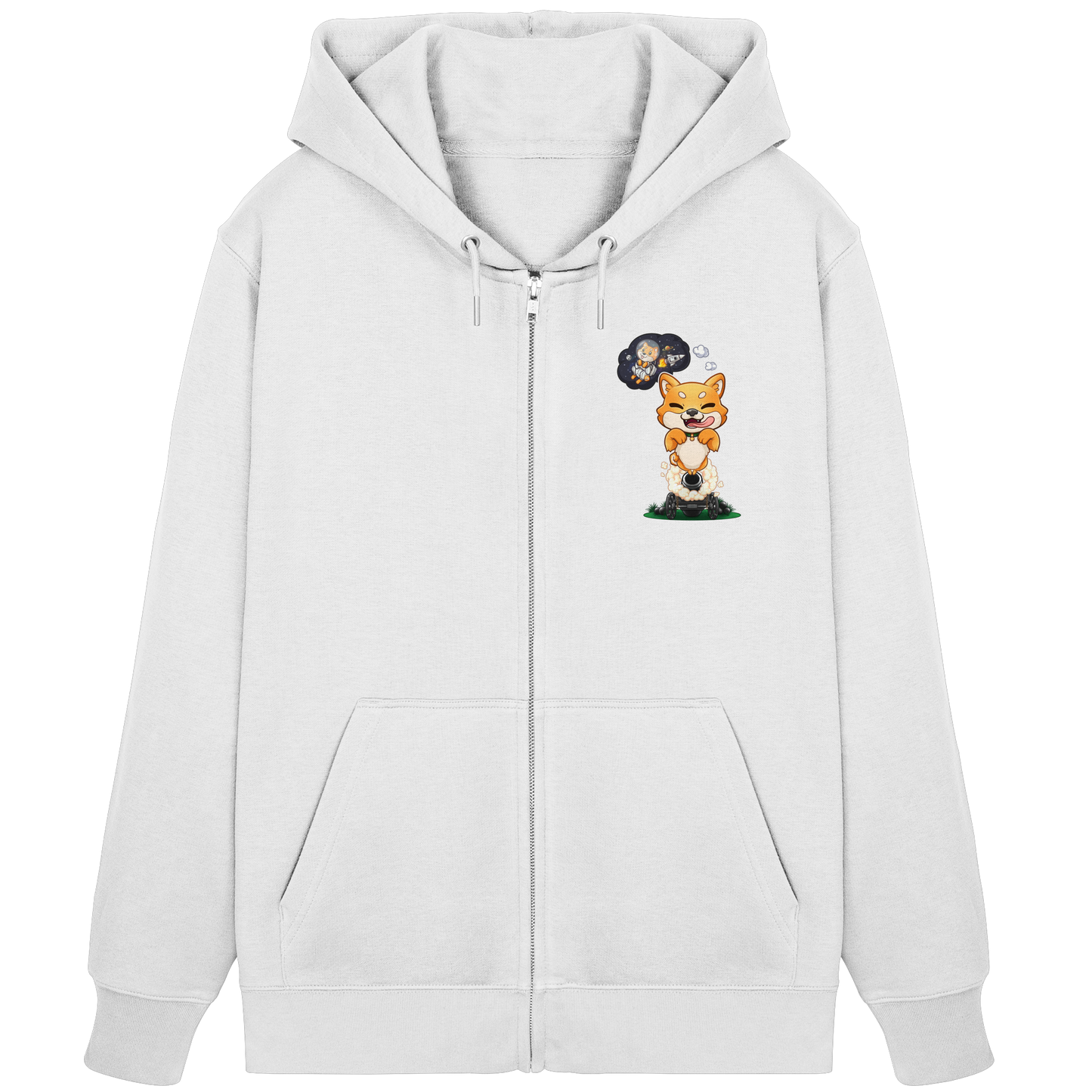 FeineKatze Shiba Astronaut - Organic Zipper