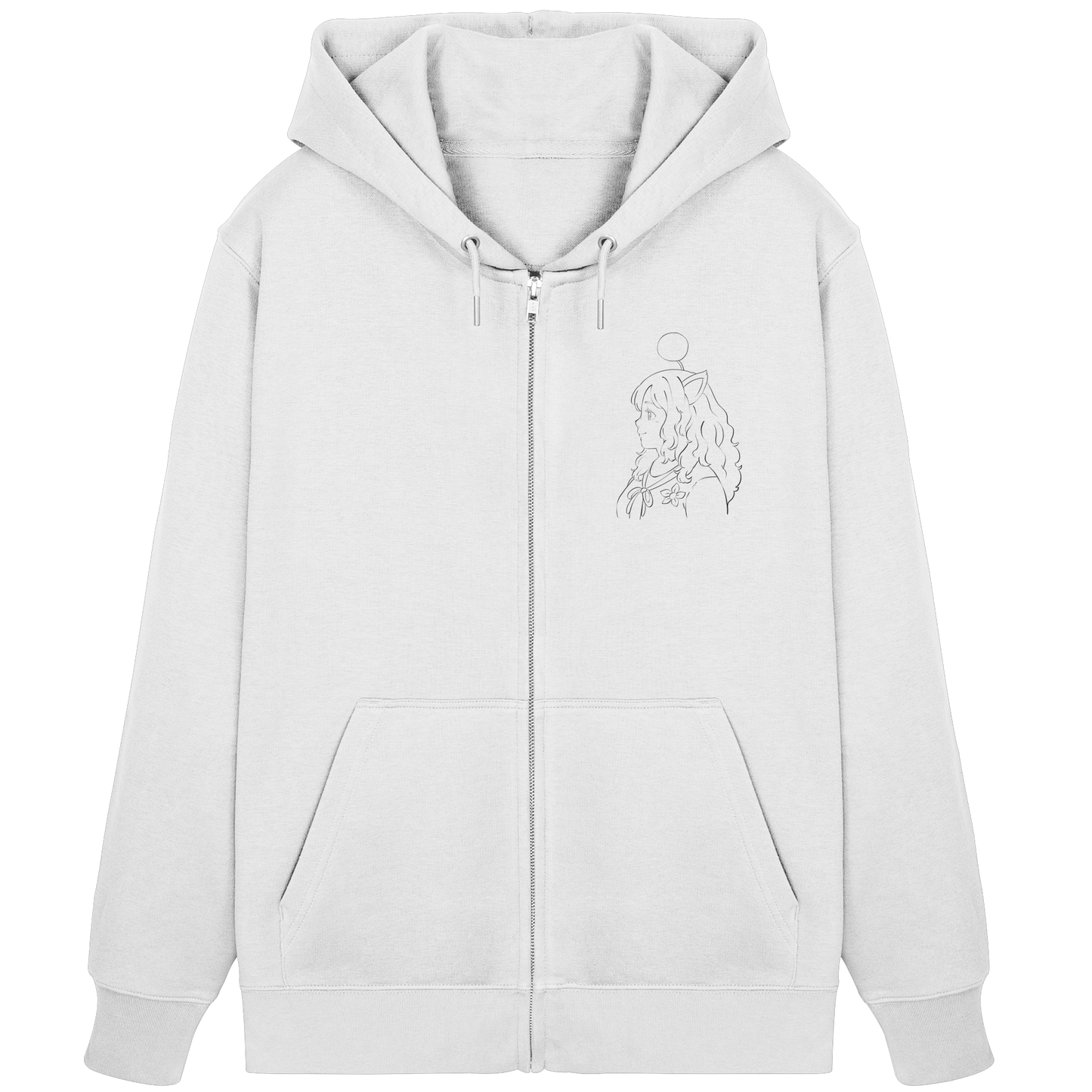 Miss_Moogle Logo Outline - Organic Zipper