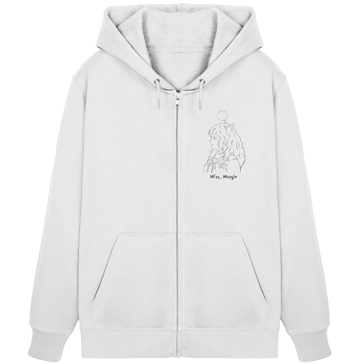 Miss_Moogle Logo Sign - Organic Zipper