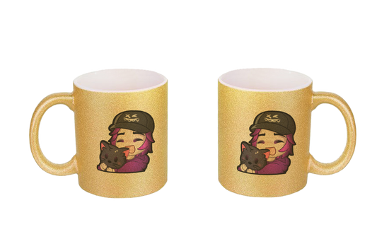 x3_kaspa Hug - Glitzertassen