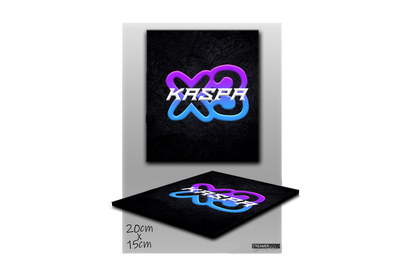 x3_kaspa Logo - StreamerPlates