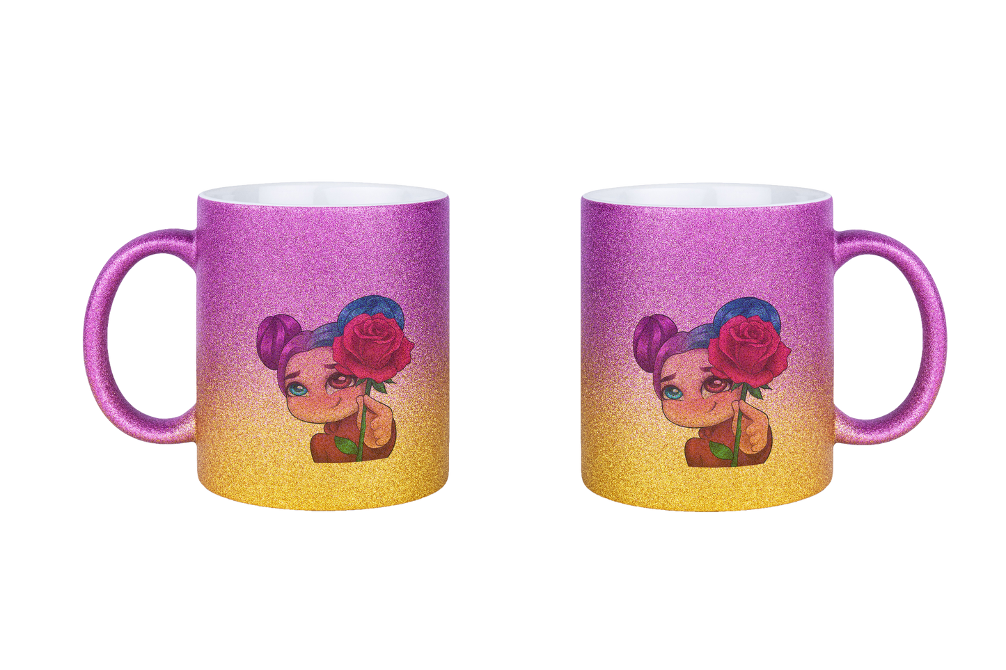 xLadyLikex Blume - Glitzertassen
