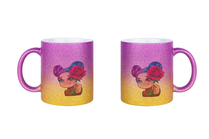 xLadyLikex Blume - Glitzertassen
