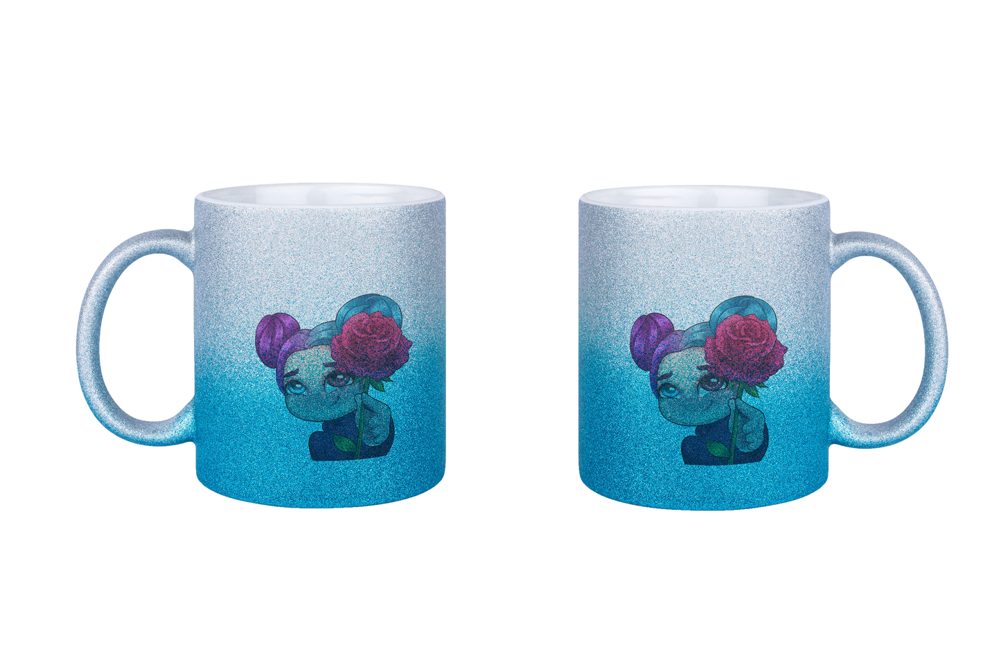 xLadyLikex Blume - Glitzertassen